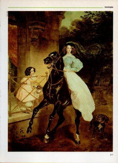 LAMINA V38309: La amazona por K. P. Briullov