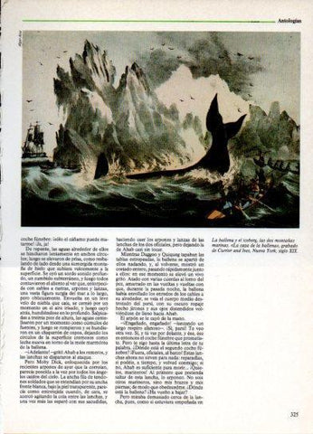 LAMINA V38321: La caza de la ballena grabado por Currier and Ives