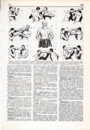 LAMINA V38122: Tipos de golpes en boxeo