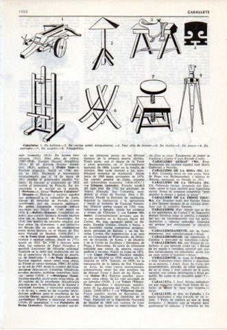 LAMINA V38129: Tipos de caballetes