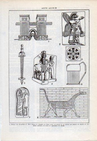 LAMINA V38233: Arte Asirio