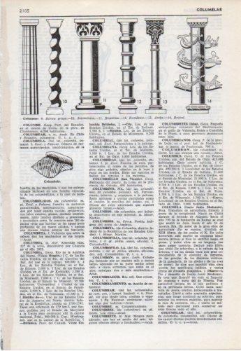 LAMINA V38194: Tipos de columnas I