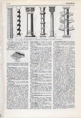 LAMINA V38194: Tipos de columnas I
