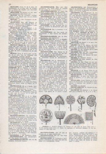 LAMINA V38195: Tipos de abanicos
