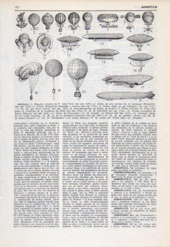 LAMINA V38203: Tipos de aerostatos