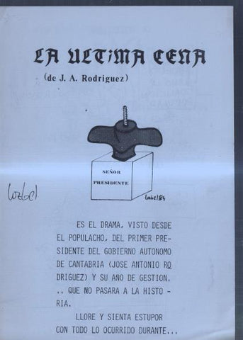 Fanzine: La decima cena, folleto propaganda del fanzine