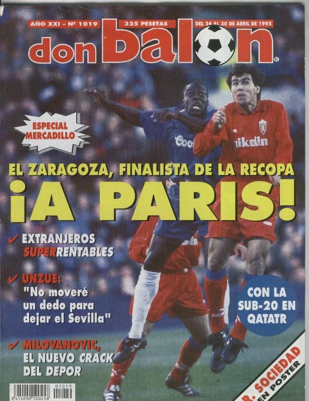 Don Balon numero 1019: poster de la Real Sociedad