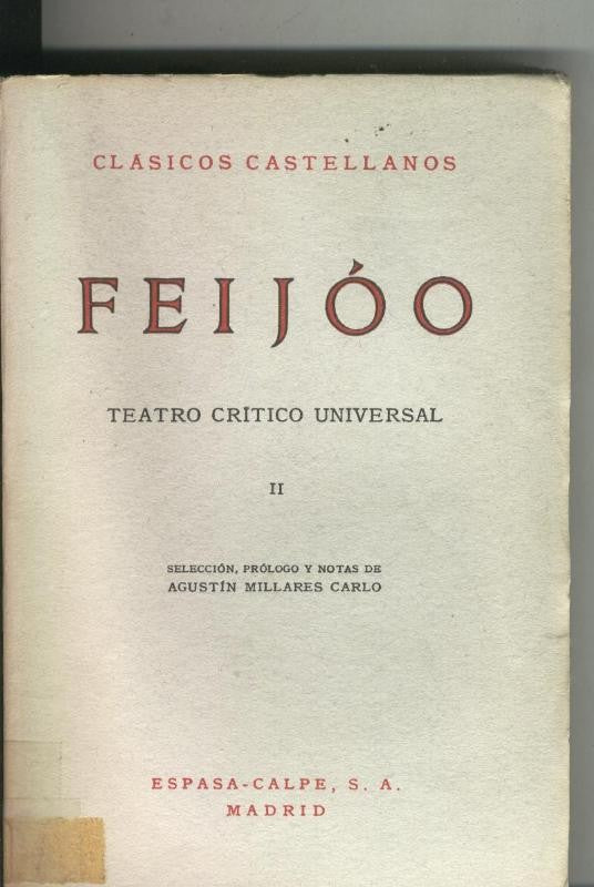 Teatro critico universal Tomo II
