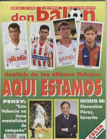 Don Balon numero 1006: poster del Celta