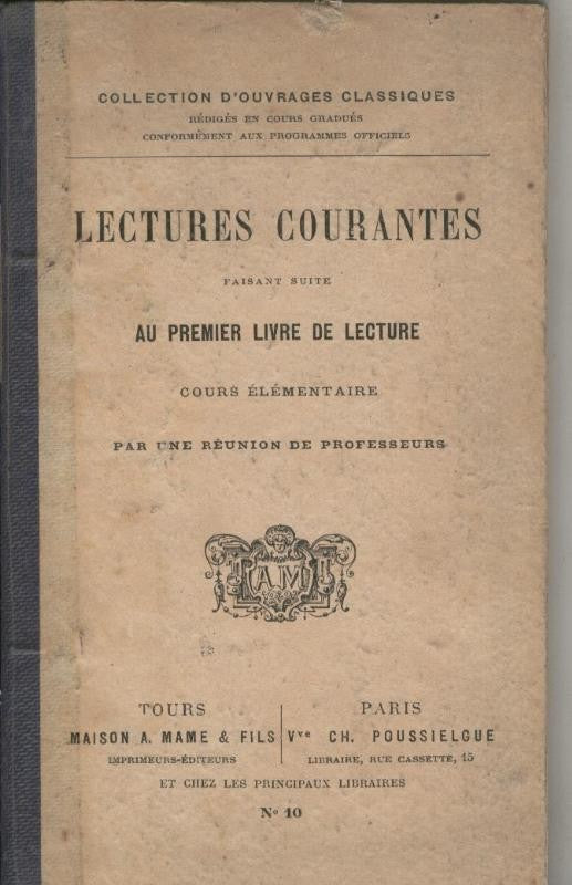 Lectures courantes