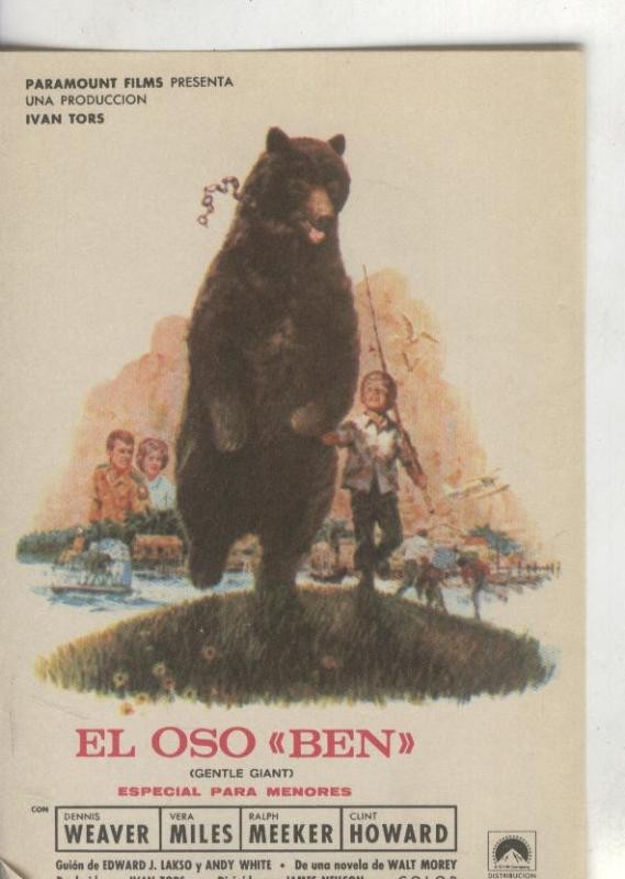 Programas de Cine: El oso Ben