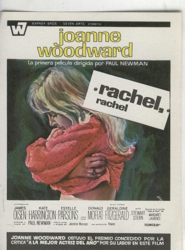 Programas de Cine: Rachel, rachel