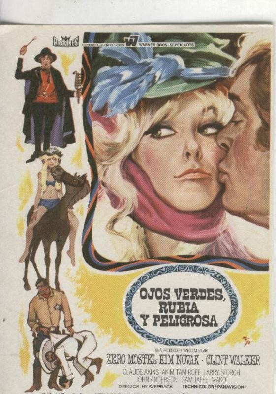 Programas de Cine: Ojos verdes, rubia y peligrosa
