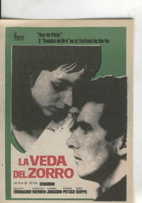 Programas de Cine: La veda del zorro