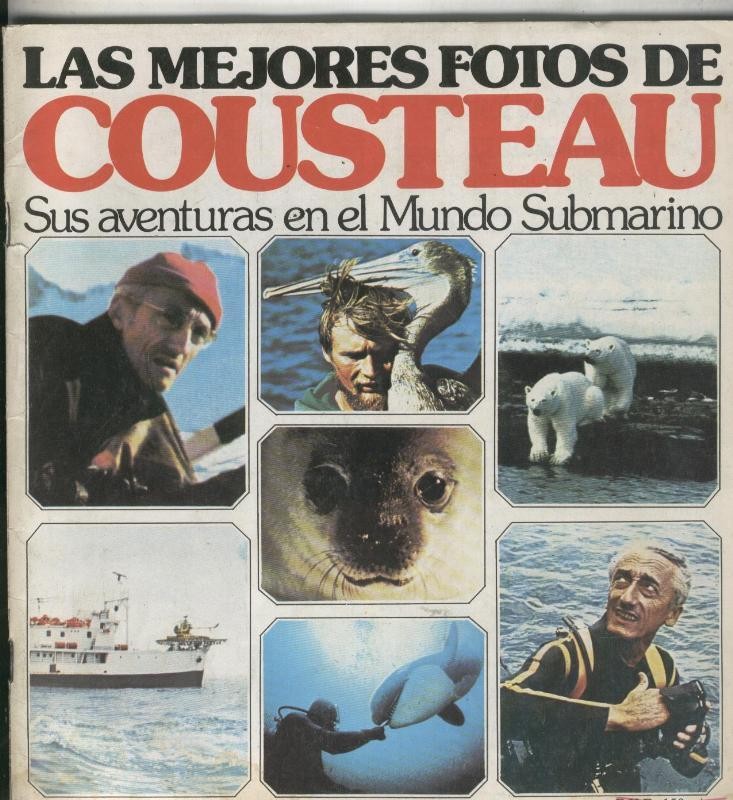 Las mejores fotos de Cousteau (libro + cromos, falta un cromo)
