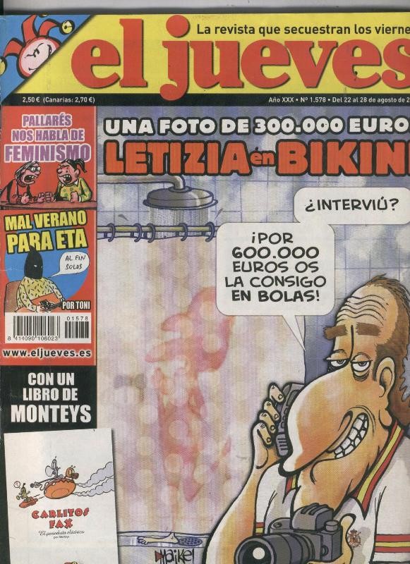 El Jueves revista semanal numero 1578