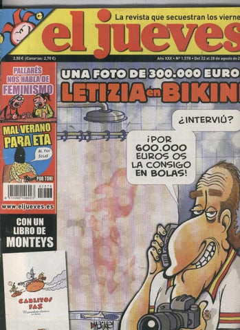 El Jueves revista semanal numero 1578