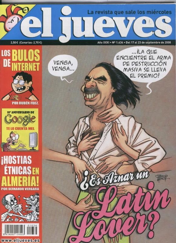 El Jueves revista semanal numero 1634: poster del Tricile