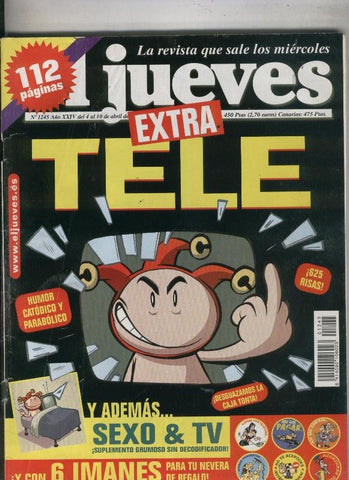 El Jueves revista semanal numero 1245: conserva el suplemento