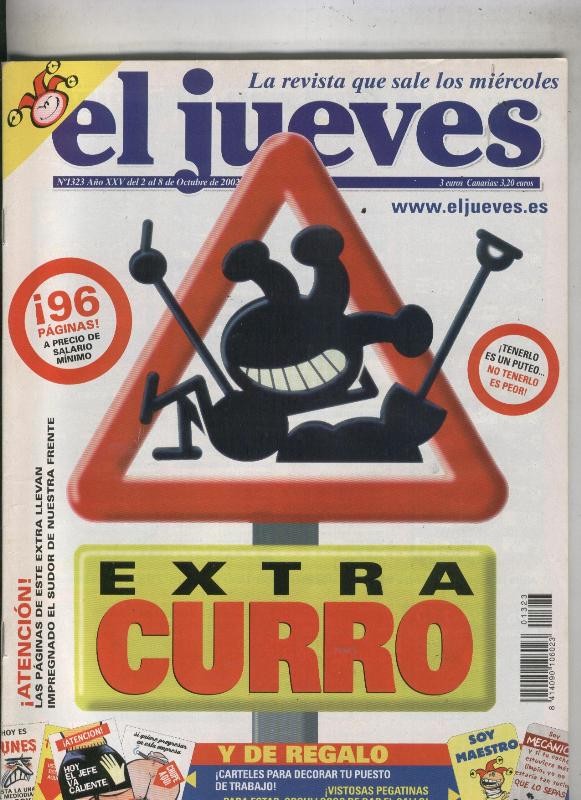 El Jueves revista semanal numero 1323: trabajo y sexo pagina central