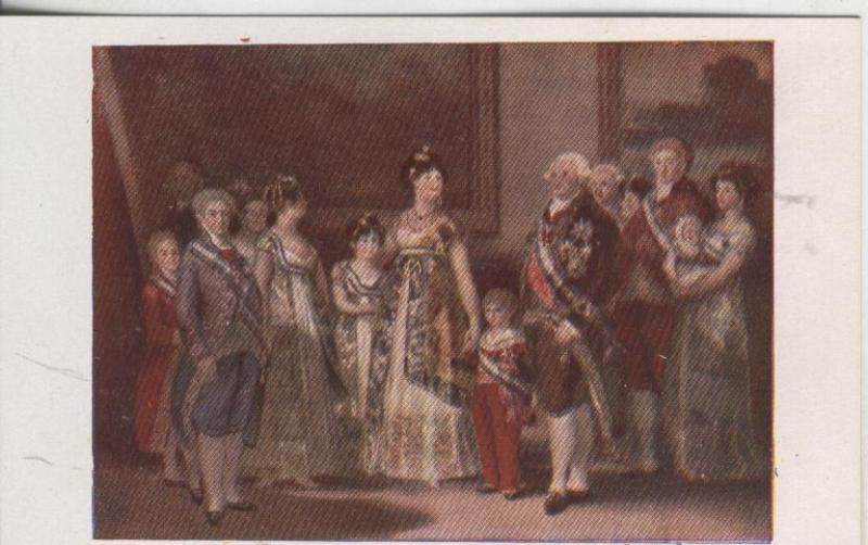 Postal : Goya: Familia de Carlos IV
