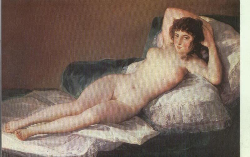 Postal : Museo del Prado: La maja desnuda (Goya)