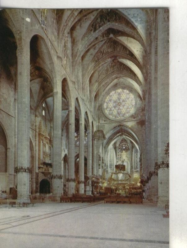 Postal : Interior de la catedral (Palma-Mallorca)