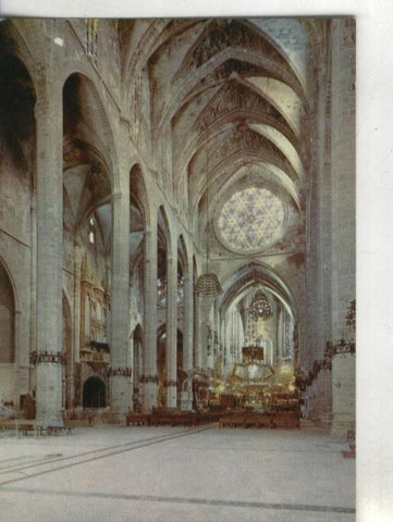Postal : Interior de la catedral (Palma-Mallorca)