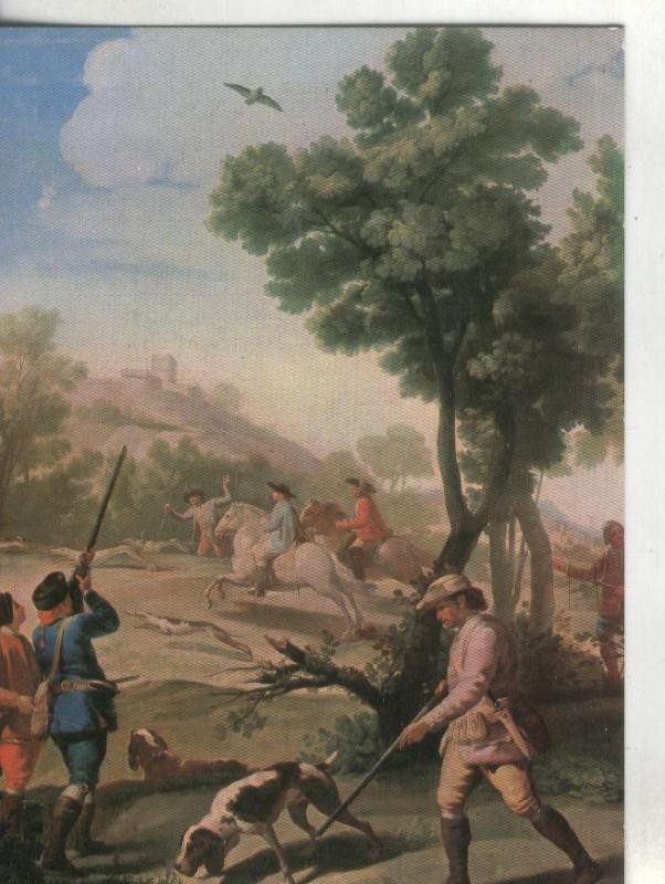 Postal : Museo del Prado: Partida de caza (Goya)