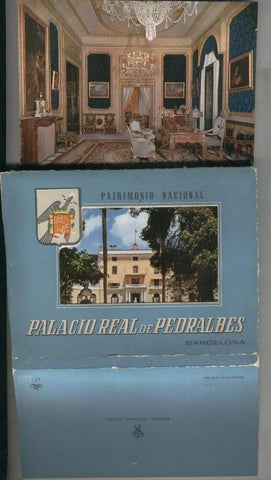 Postal acordeon: Palacio Real de Pedralbes de Barcelona