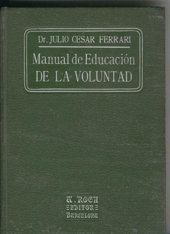 Manual de educacion de la voluntad