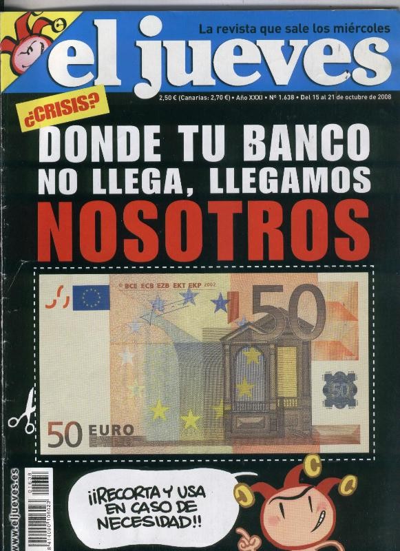 El Jueves revista semanal numero 1638: poster de El Joker de Batman