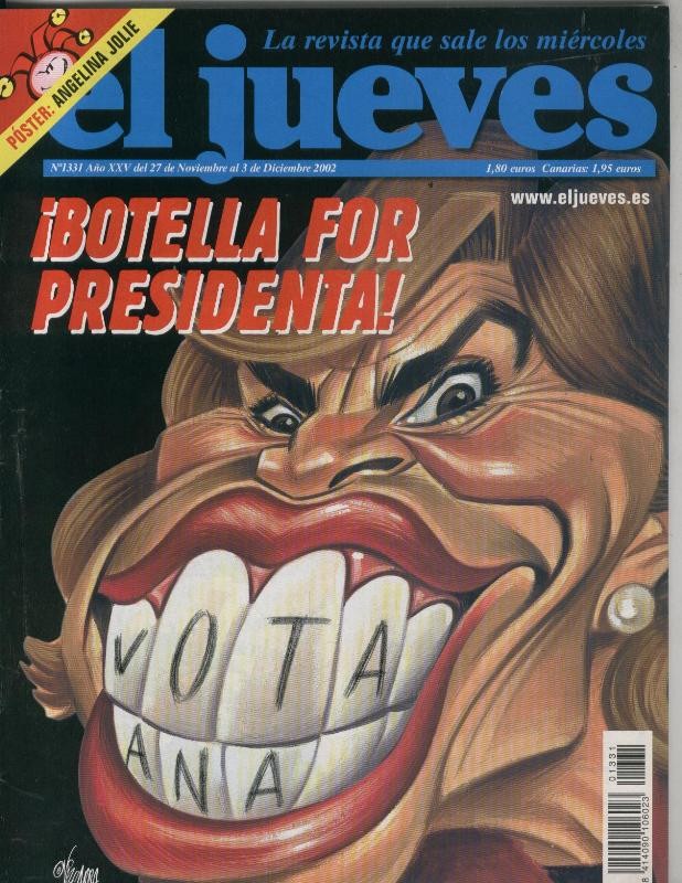 El Jueves revista semanal numero 1331: poster de Angelina Joliei