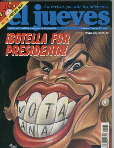 El Jueves revista semanal numero 1331: poster de Angelina Joliei