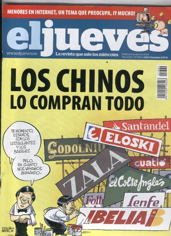 El Jueves revista semanal numero 1664: Los chinos