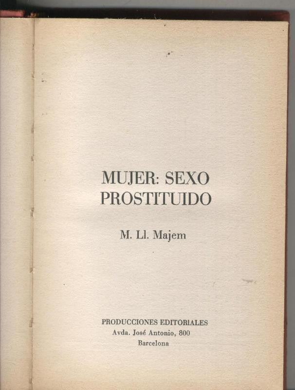 Mujer : Sexo prostituido