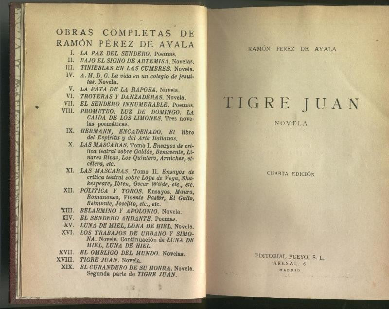Tigre Juan y El curandero de su honra
