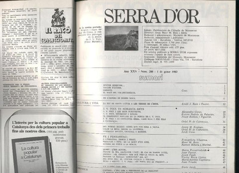 Serra d,Or tomo año 1983