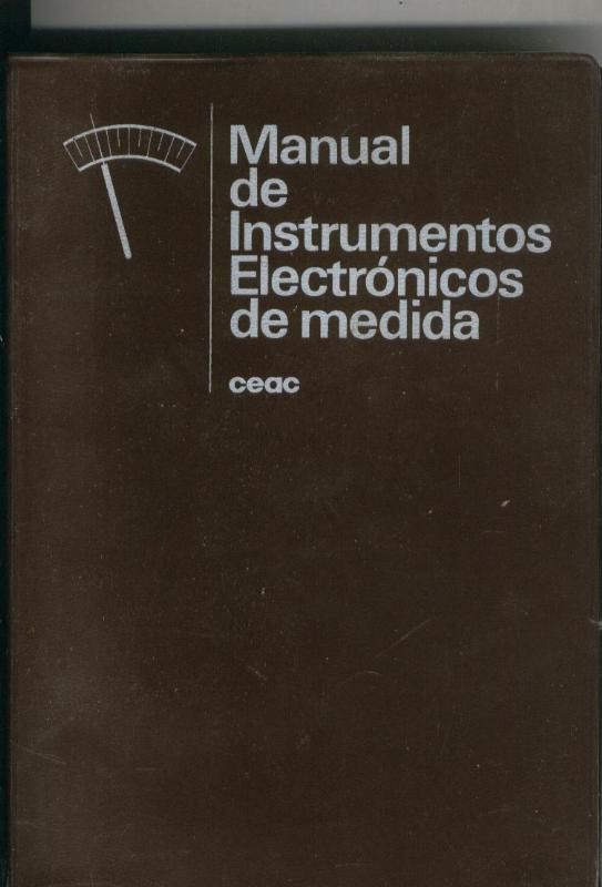 Manual de instrumentos de medida electronicos