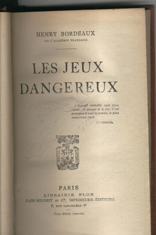 Les Jeux Dangereux