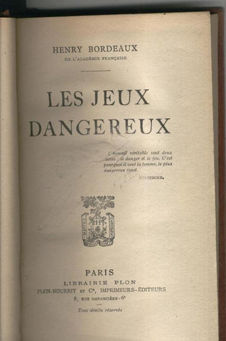 Les Jeux Dangereux