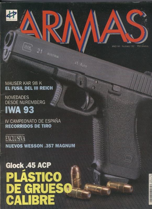 Armas numero 132: Glock, 45 ACP