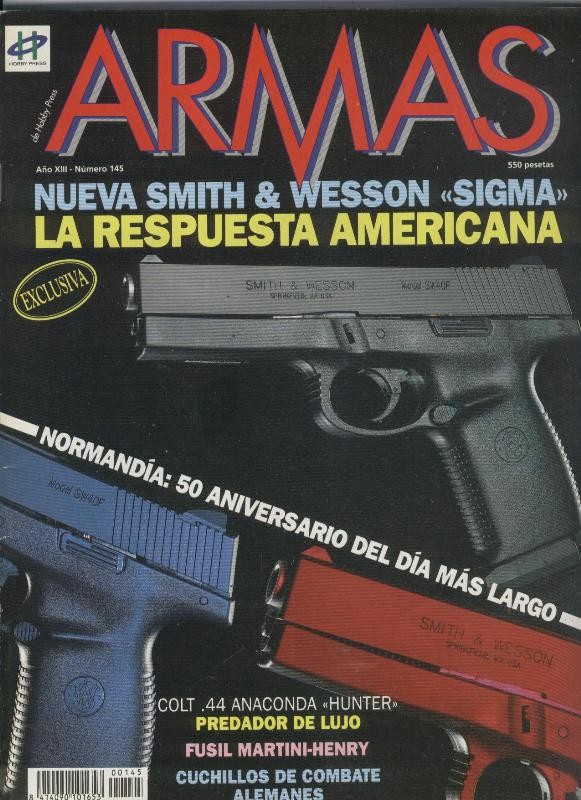 Armas numero 145 nueva Smith & Wesson sigma
