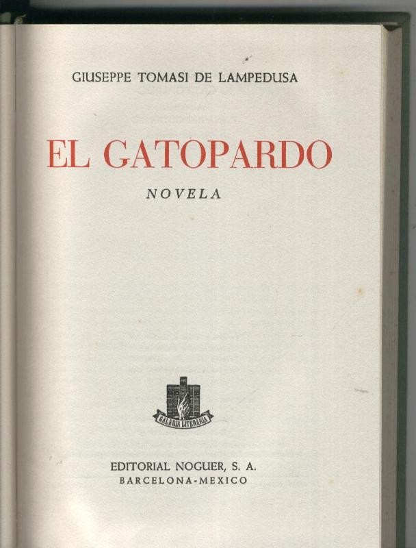 Galeria Literaria: El Gatopardo