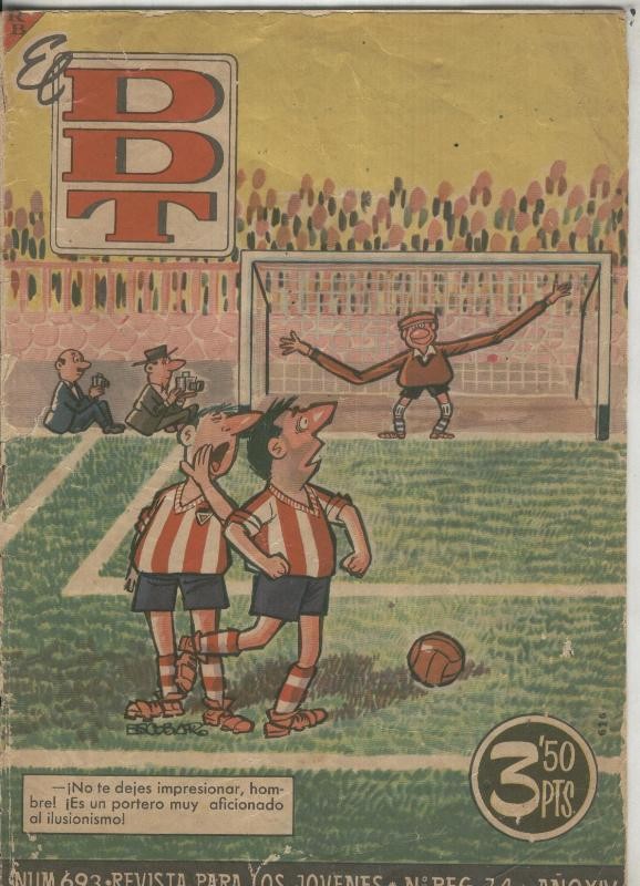DDT 1ª epoca numero 693: portada de Escobar (aviejado y cello lado lomo=