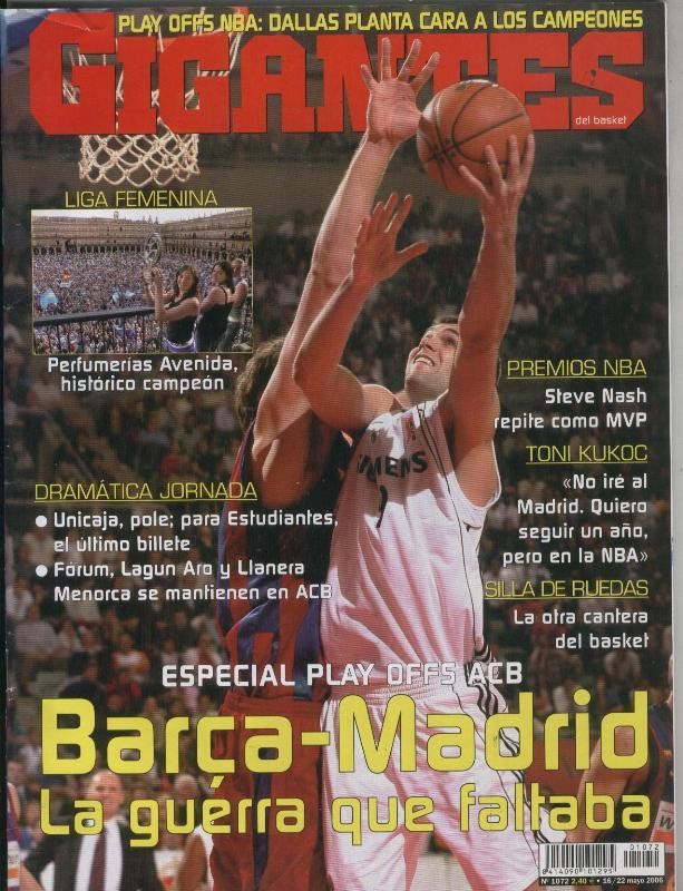 Gigantes del basket numero 1072: poster de Juan Carlos Navarro