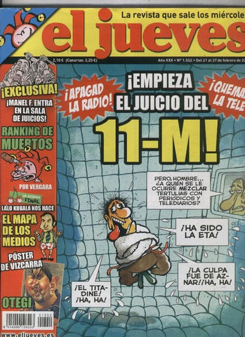 El Jueves revista semanal numero 1552
