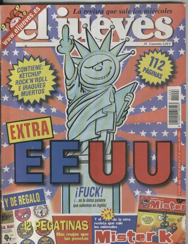 El Jueves revista semanal numero 1428