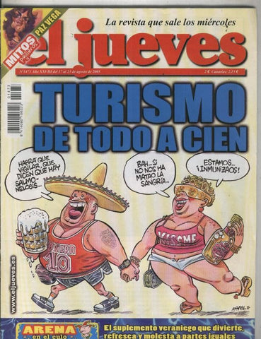 El Jueves revista semanal numero 1473: poster de Paz Vega