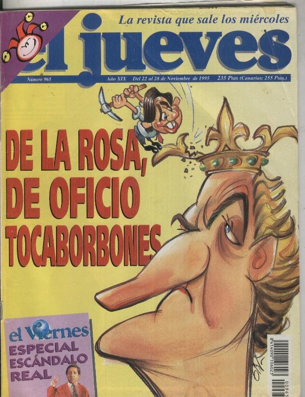 El Jueves revista semanal numero 0965: De la Rosa, de oficio Tocaborbones